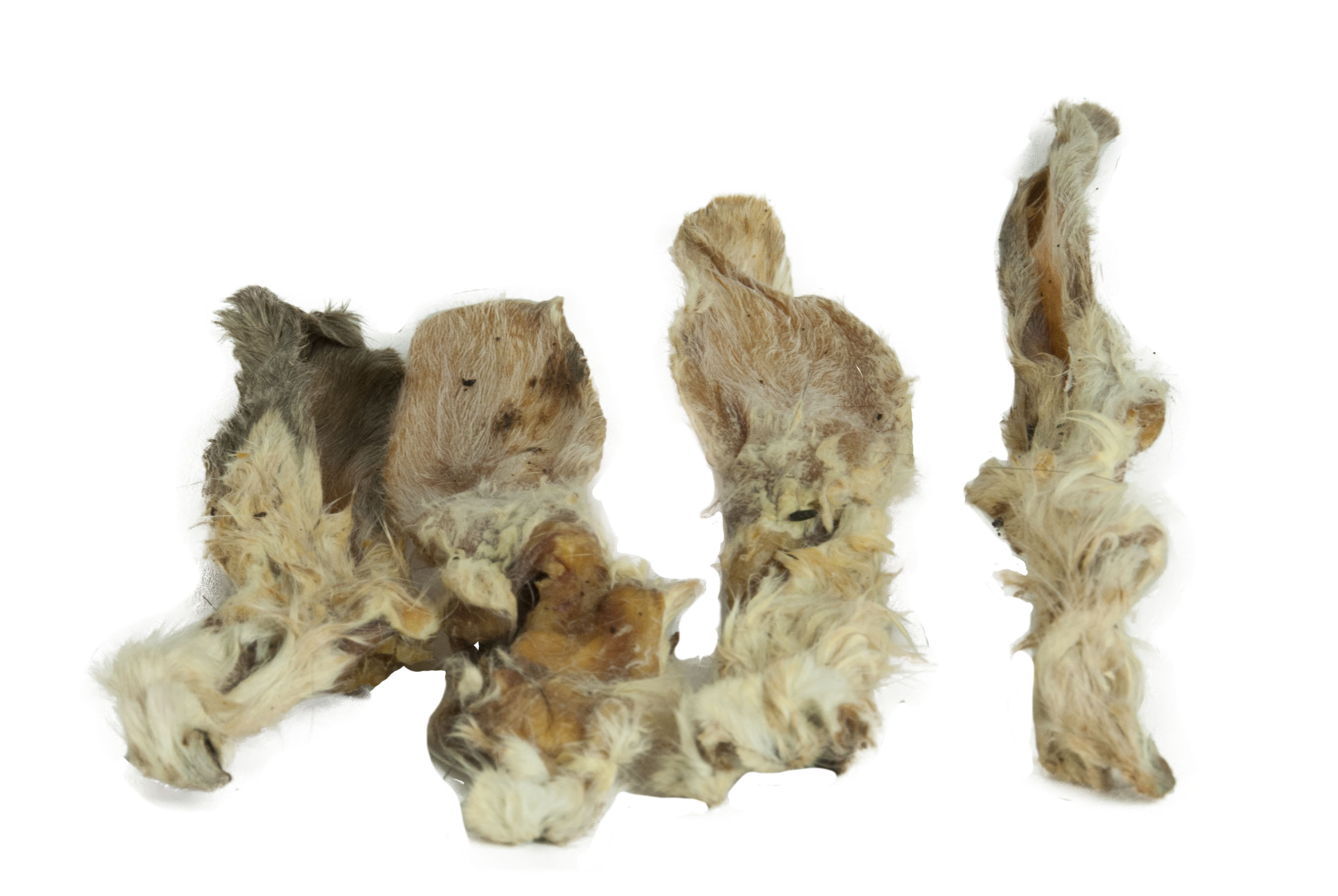 Kaninchenohren mit Fell, 100g